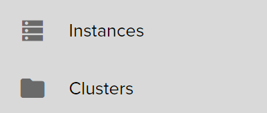 Cluster menu