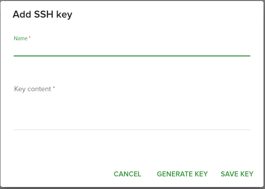 Add ssh key